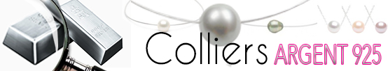 Collier de perles en Argent avec veritables perles de culture en provenance du monde entier